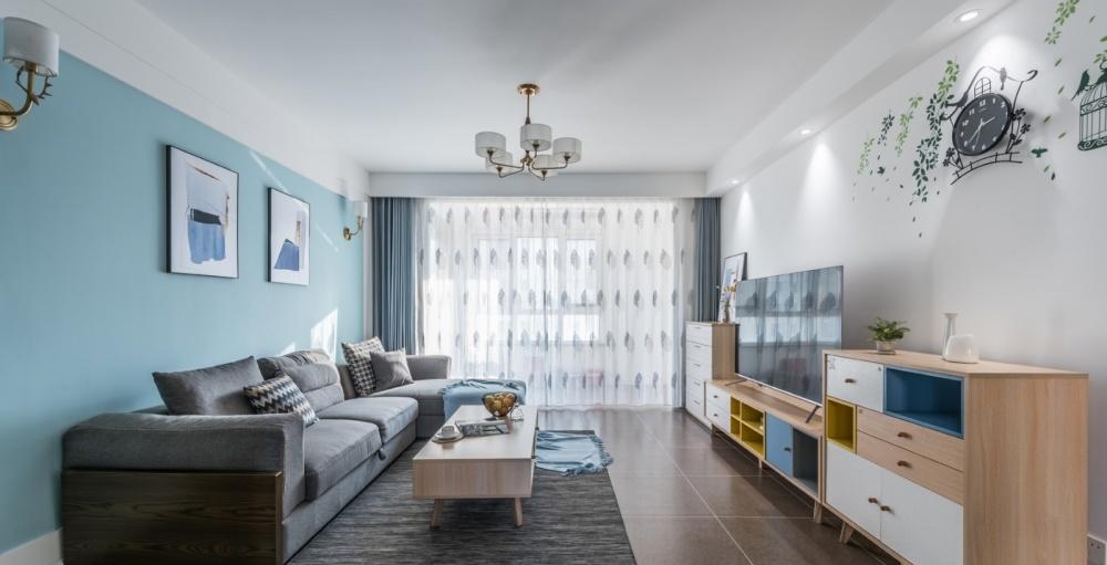 北欧混搭风 134㎡三居室,收纳与美观兼具-8