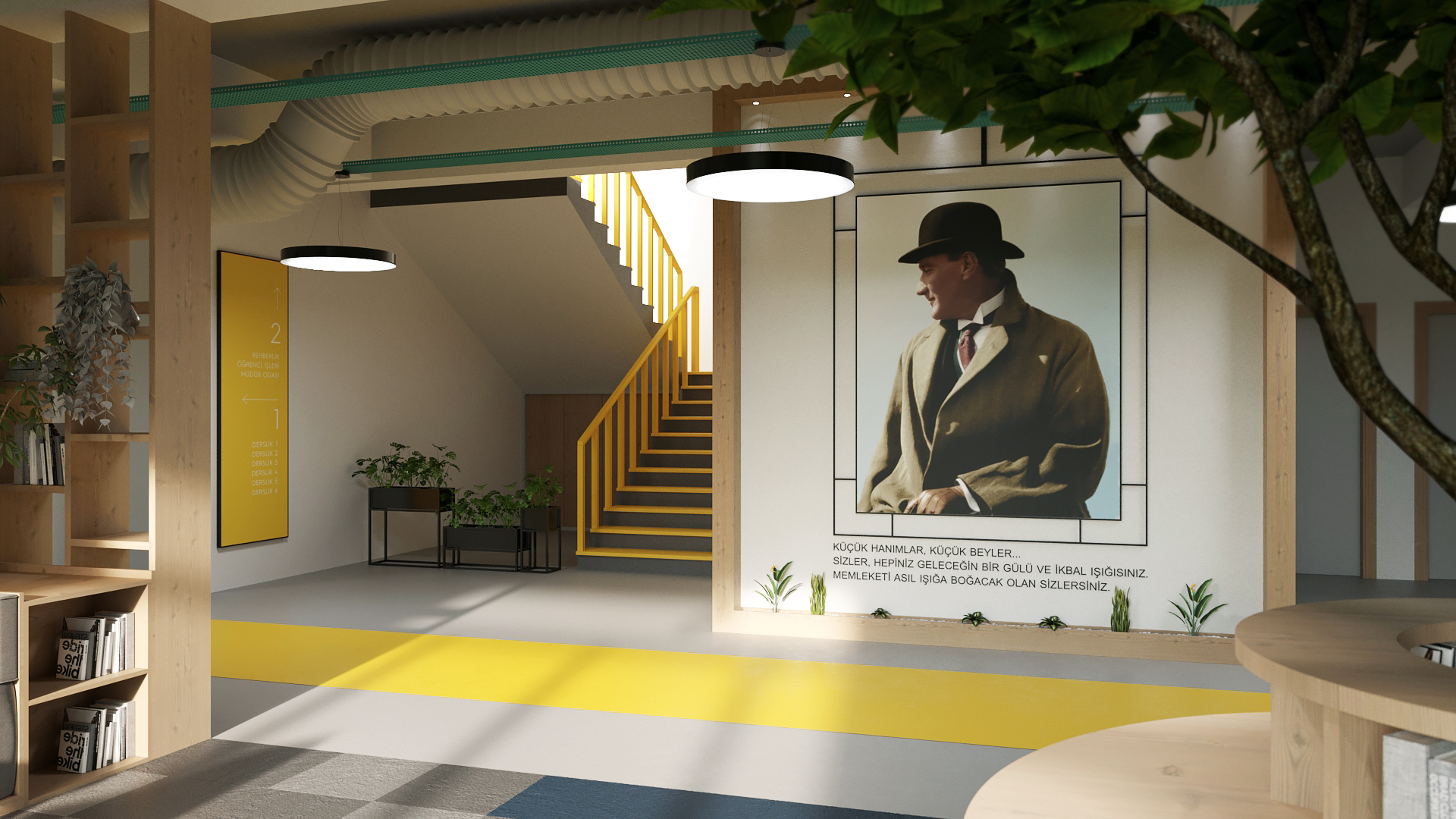 ESKİŞEHİR BİLNET 学校室内概念设计项目-22