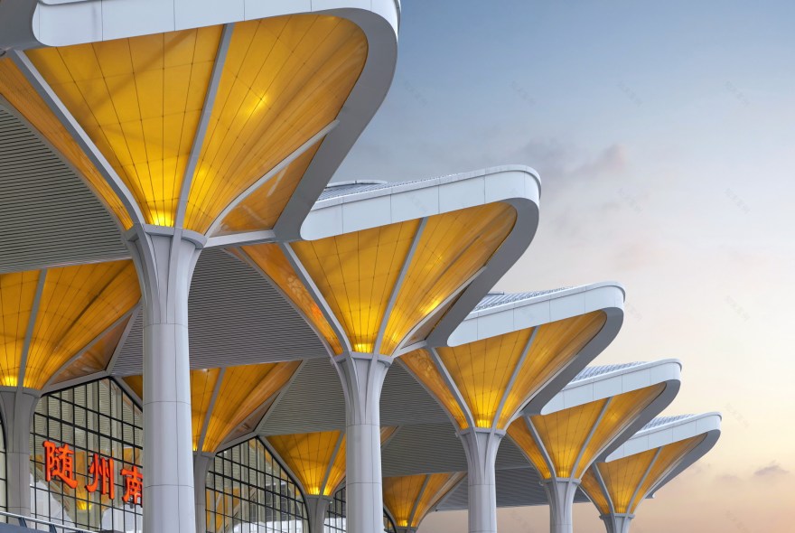 汉十高铁随州南站丨中国随州丨中南建筑设计院-35