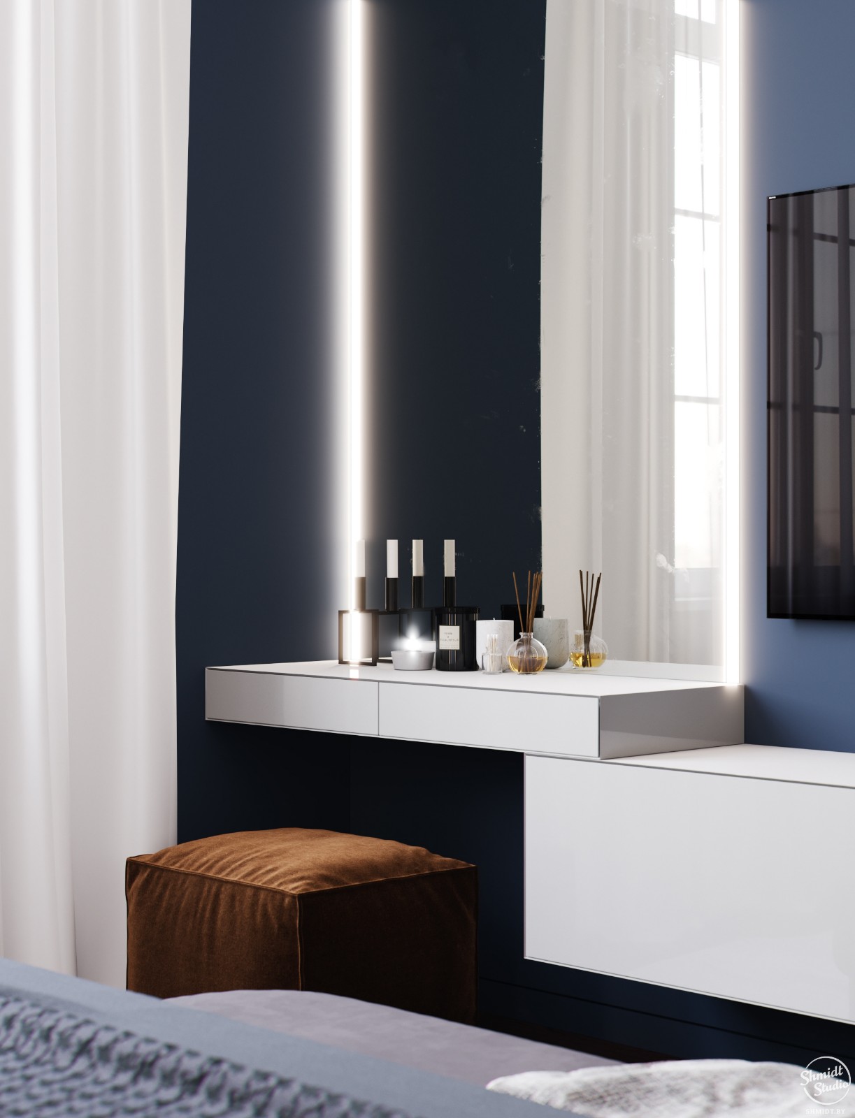 明斯克 100m²现代优雅住宅设计-32