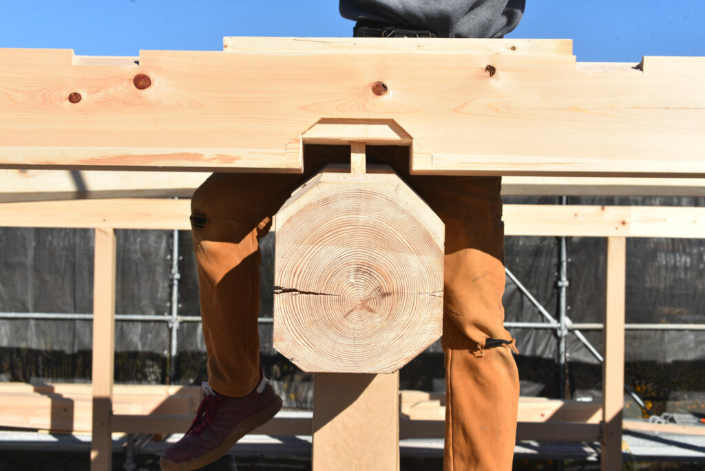 根の上の石場建て８　建前丨水野设计室-63