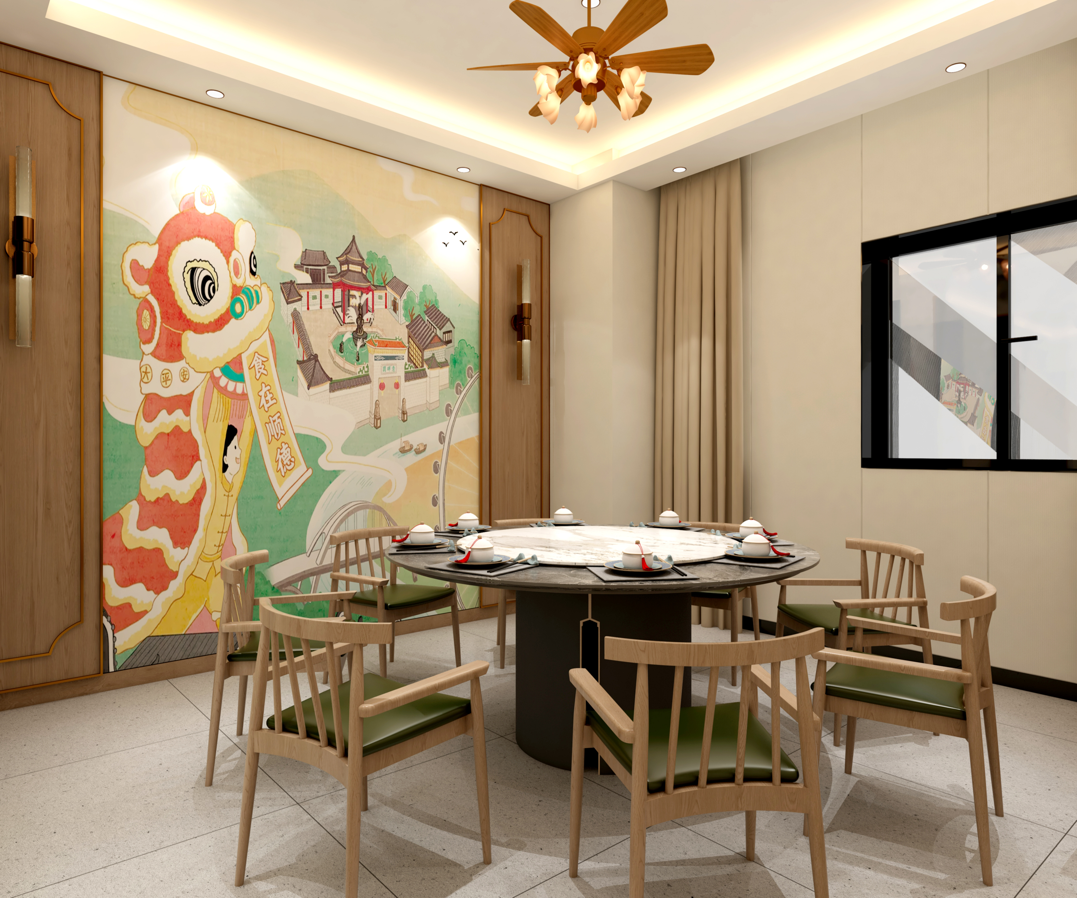 粤菜饭店室内设计项目-27