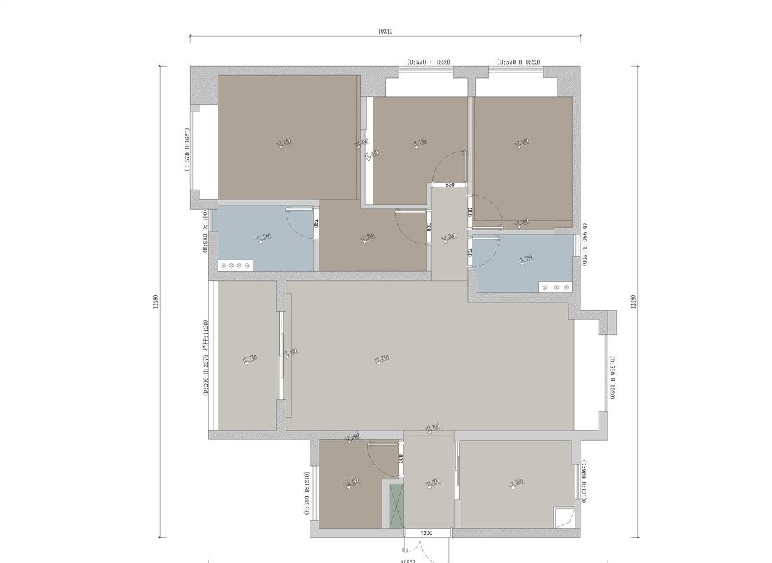 广州兰亭盛荟 130m²高级灰时尚家居丨中国广州-31