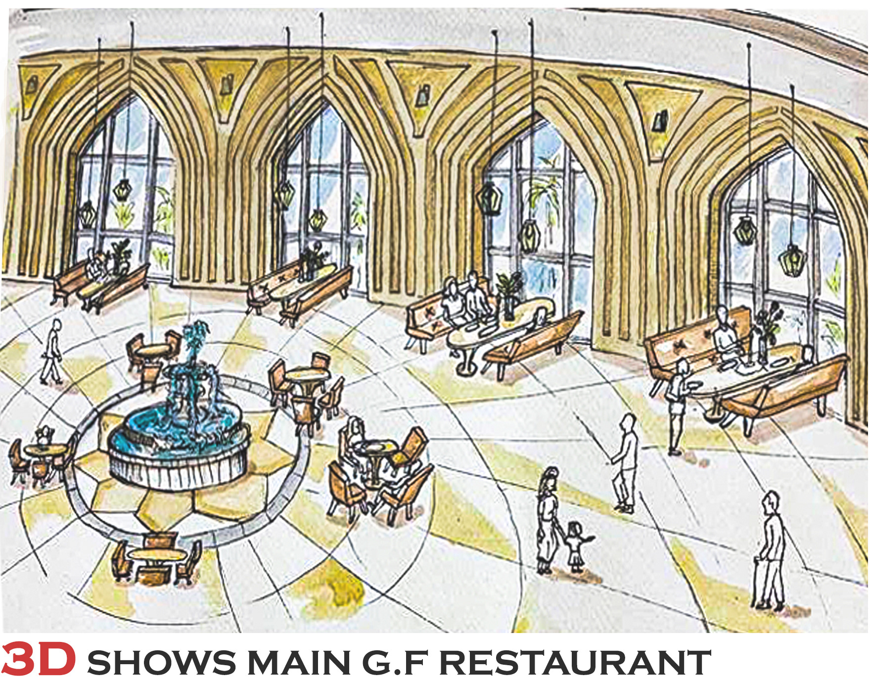 HERITAGE 5STARS HOTEL(毕业项目)丨埃及开罗丨HELWAN UNIVESRITY MATARIA 分校建筑系-57