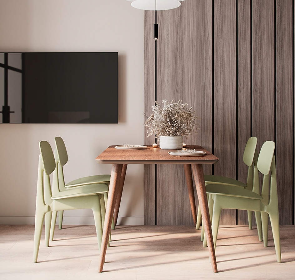 原木与绿色 打造出既清新又舒适空间-1