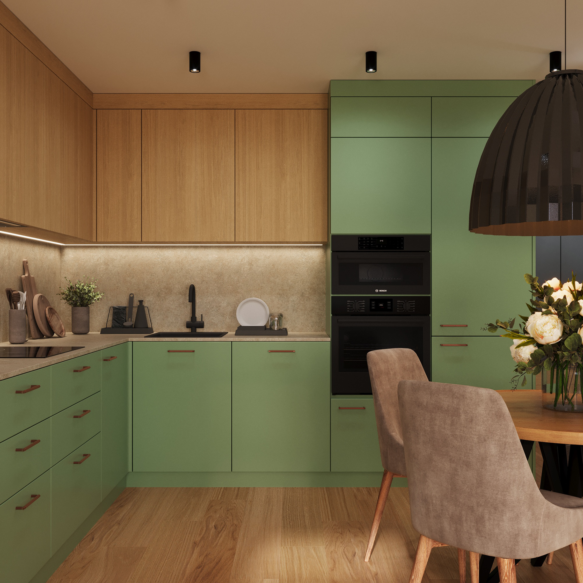 Earthy Elegance两居室公寓可视化项目丨波兰丨@nowakowska_interiors-19