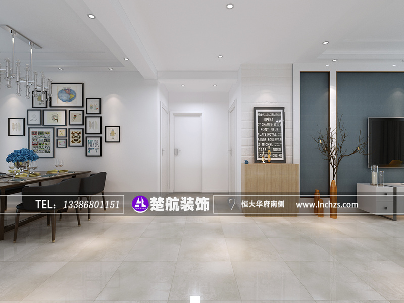 盘锦霞光府·馨园 139 平现代风格装修设计丨中国盘锦丨楚航装饰-15