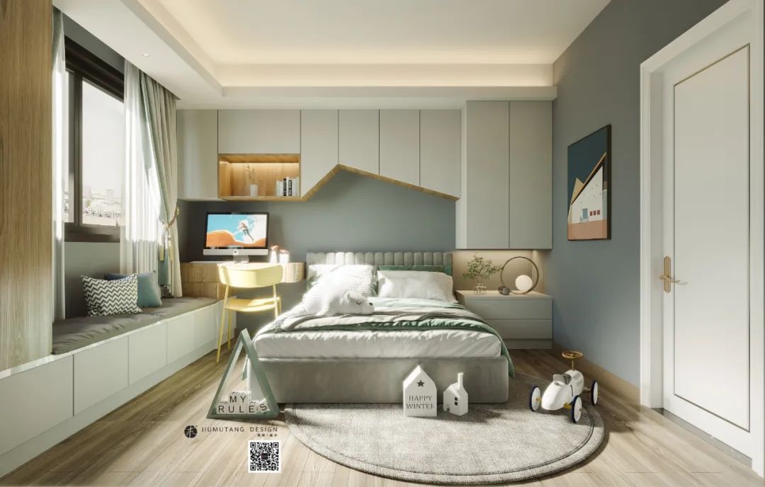 恒大城初秋微凉,现代简约治愈系住宅-27