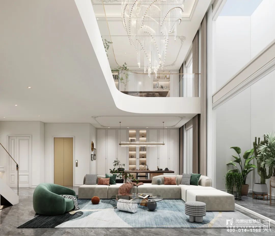 全案整装 | 460㎡现代法式，隔绝外界嘈杂，尽享松弛生活，浪漫人生！-22