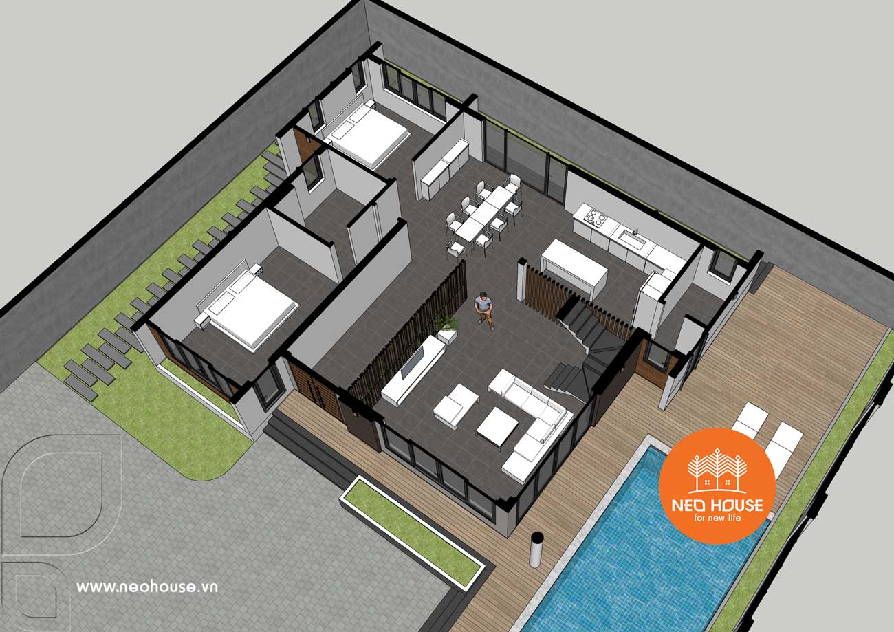 现代时尚双层办公楼设计-18