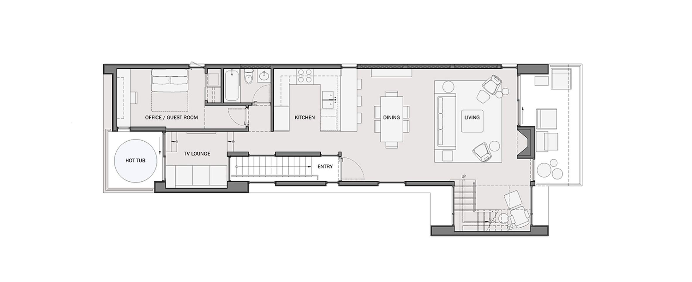 掌案免费分享多个高清别墅场景图，内含别墅户型图-7