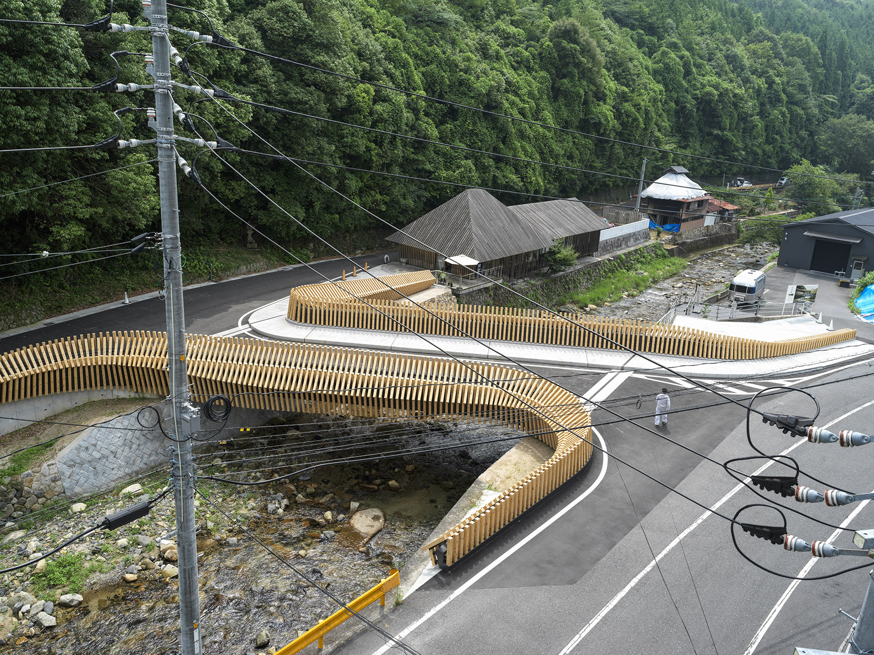 日本久杉桥丨隈研吾建筑都市设计事务所-7