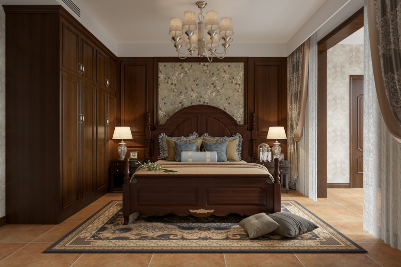 白桦林居美式复古风设计-13