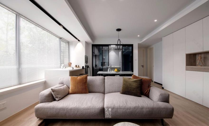 杭州雍泽府 89㎡空间设计,开阔视野与多功能性的完美结合-6