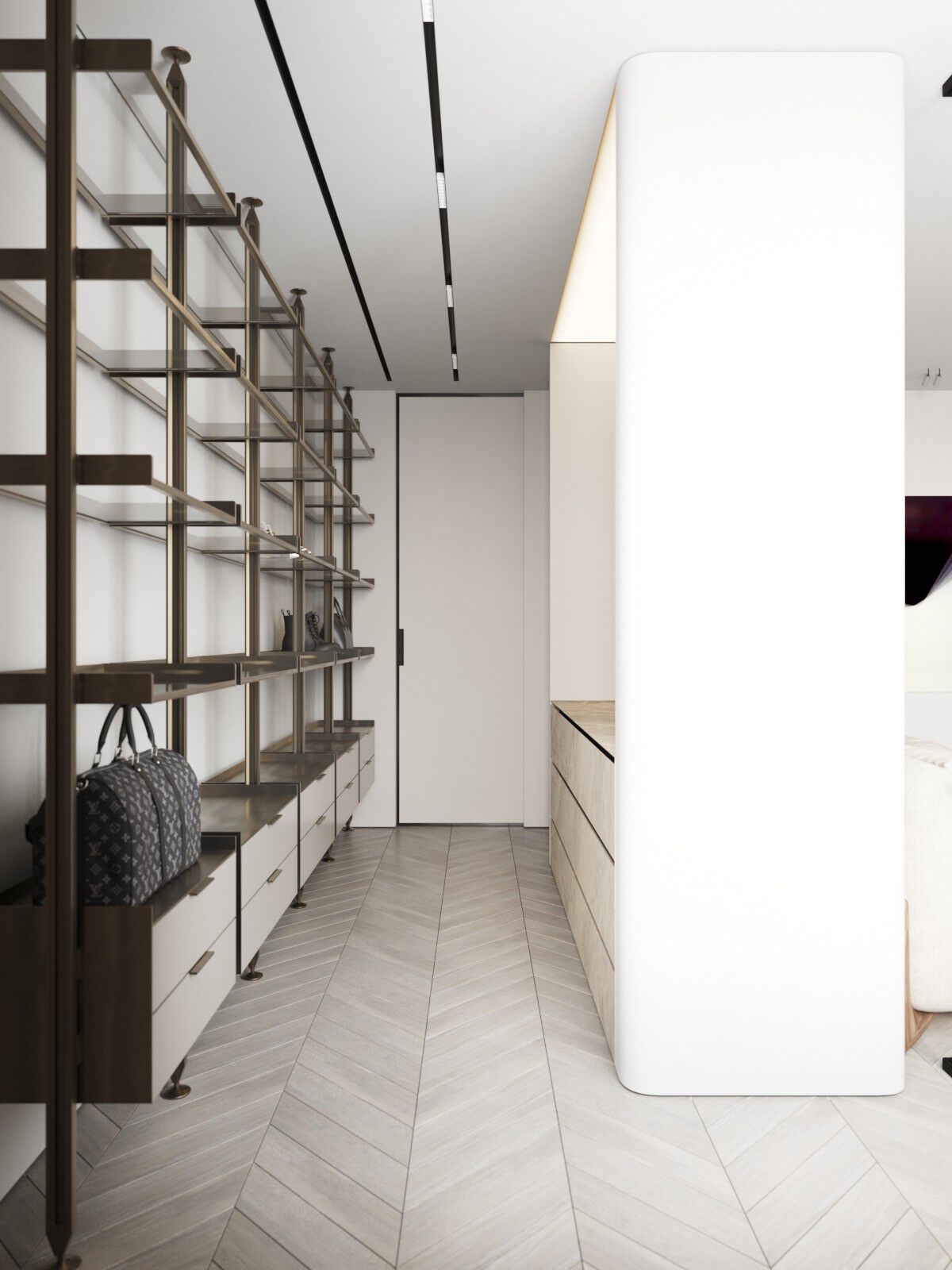 110㎡简约风住宅设计 超精致-12