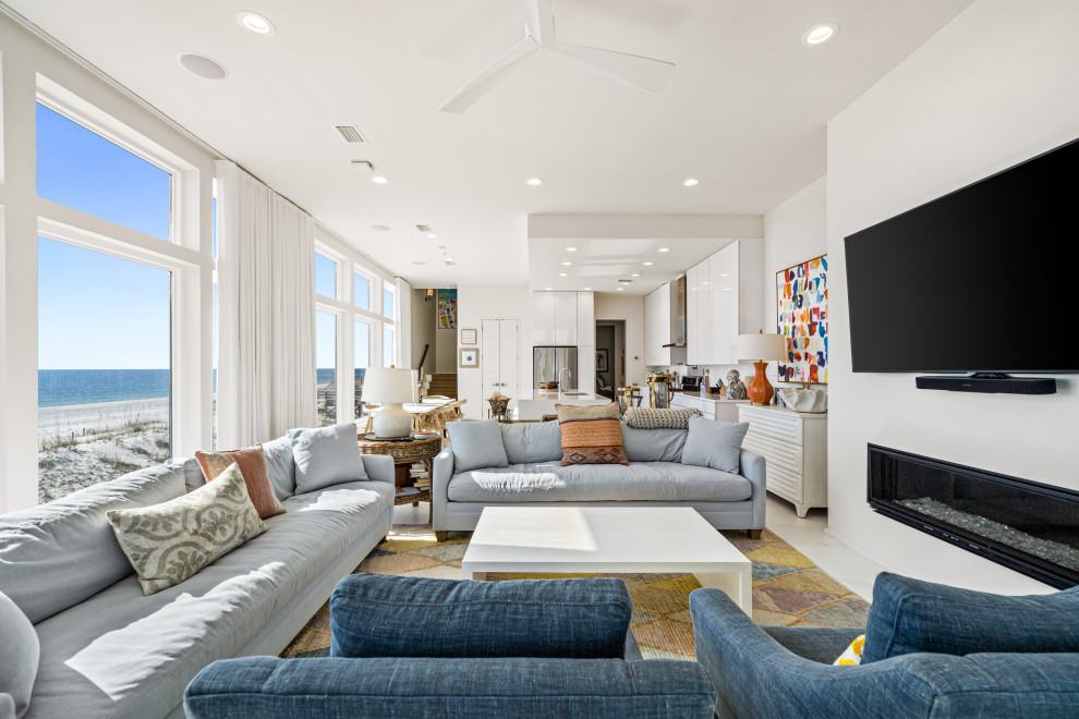 Cross Lane现代海滨住宅丨美国阿拉巴马丨Bob Chatham Custom Home Design-29