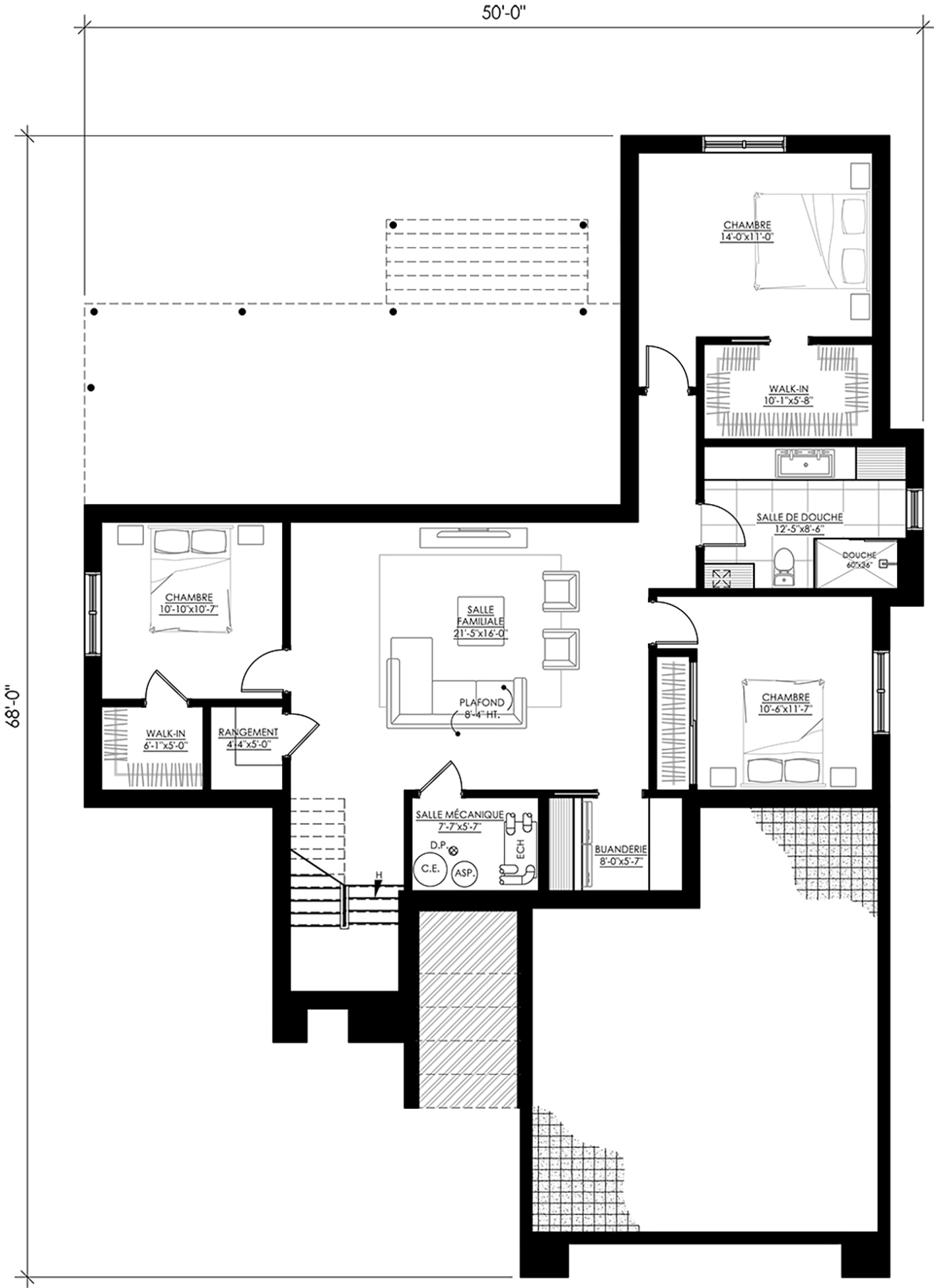 户型图 Ë·106B 

注：Plan de maison常见意思是房屋户型图 ，这里根据常见表达习惯进行简化处理由于Ë可能是特定符号或拼写有误，如果有更准确的背景信息，翻译可能会更精准 丨Leguë Architecture-29