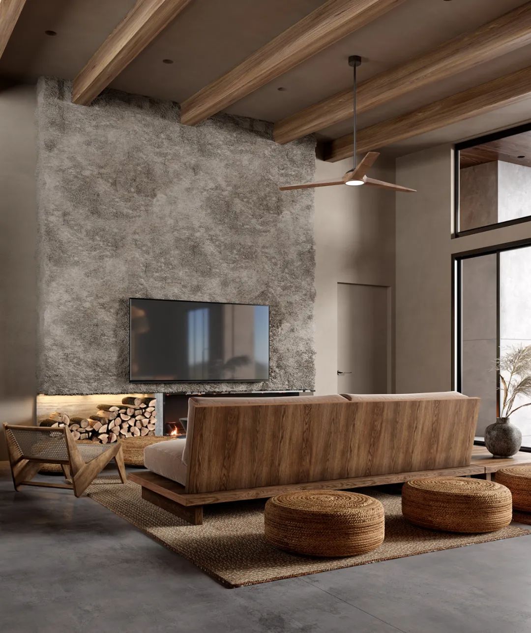 美式侘寂风餐厅设计丨YanaPrydalna-70