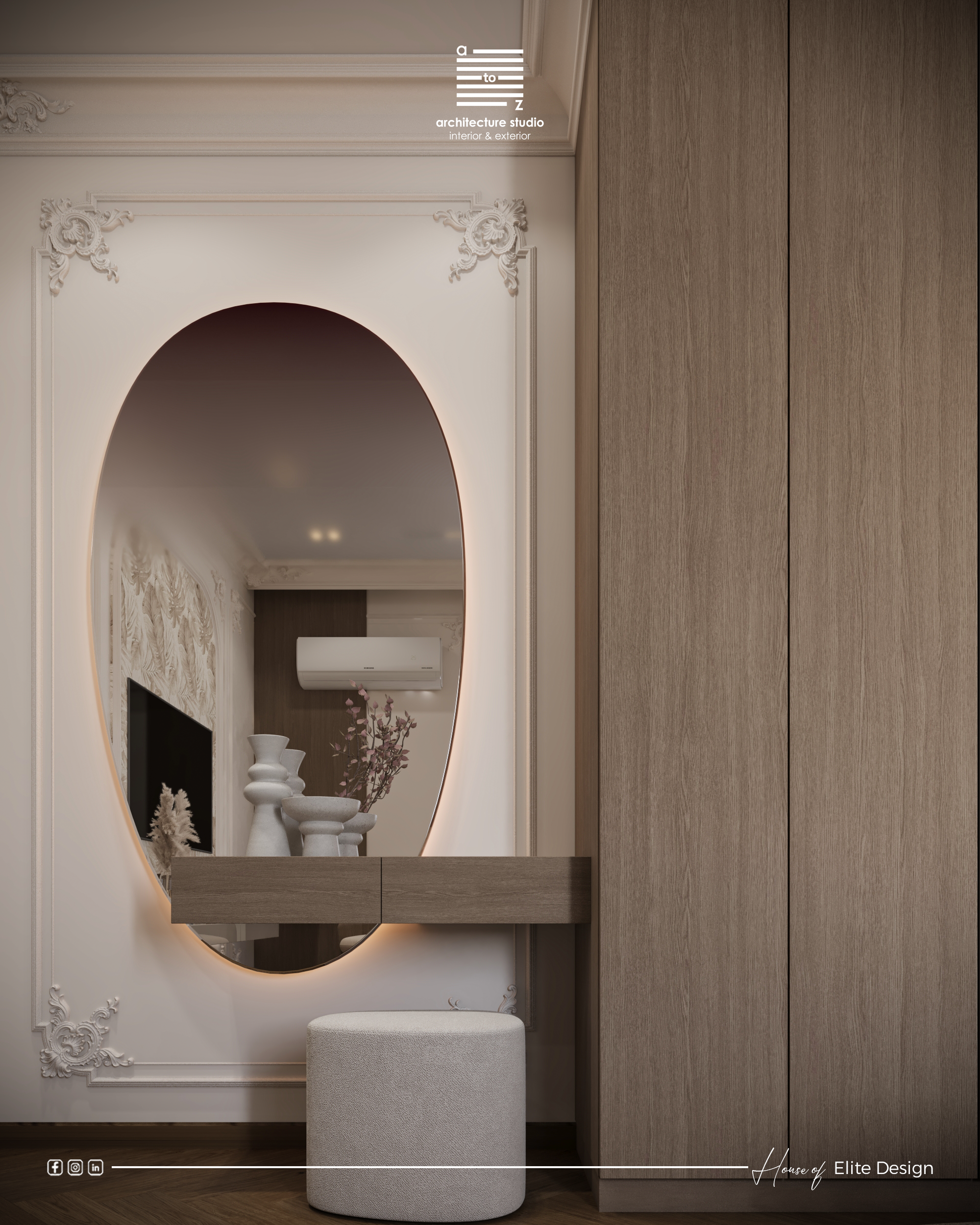 优雅女孩的卧室丨沙特阿拉伯利雅得丨A2Z Architects™-12