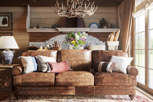 列宁格勒州尤基村猎人别墅室内设计项目-12