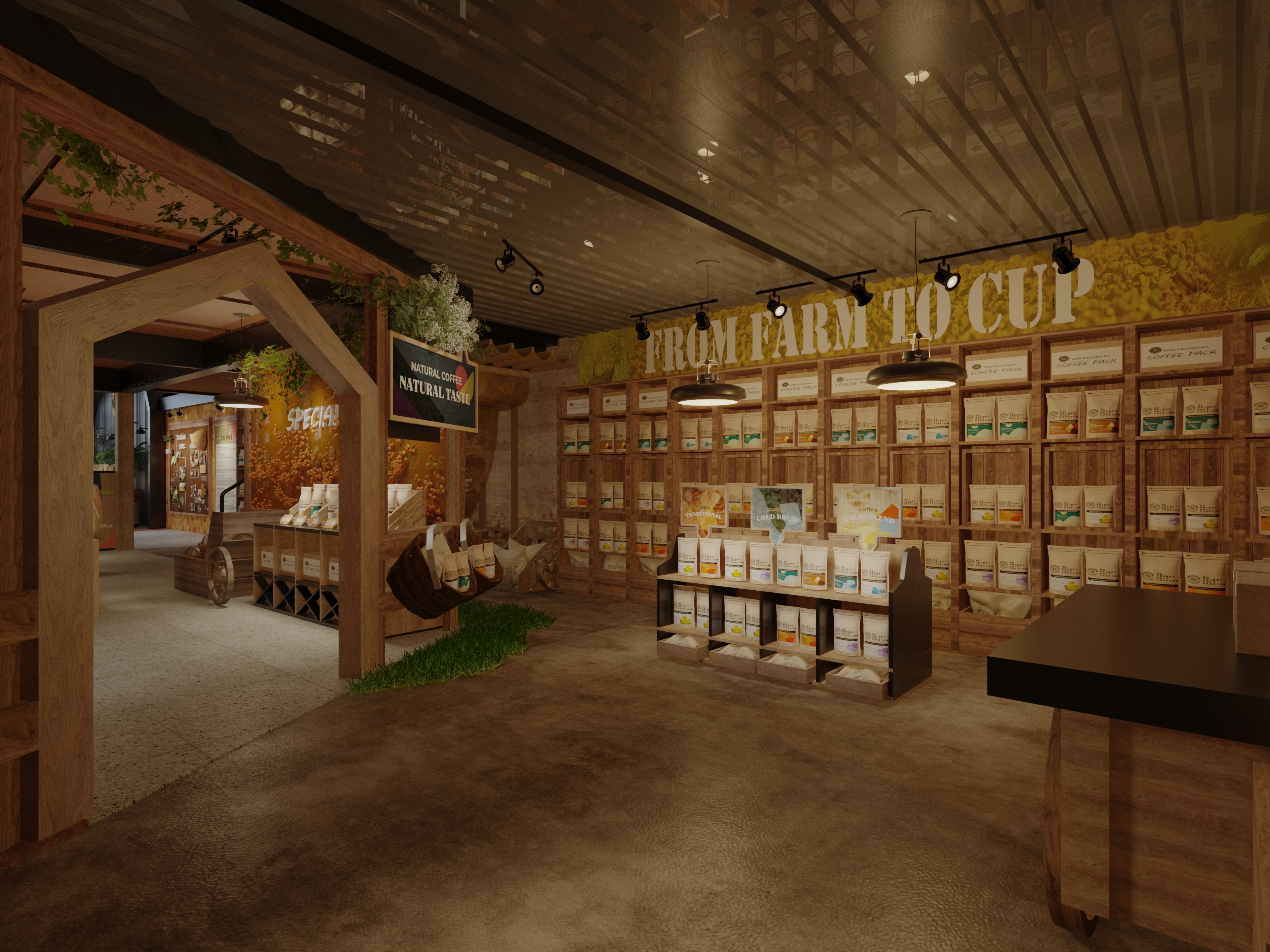 展示店及咖啡烘焙店 Sơn Pacamara 设计项目-9