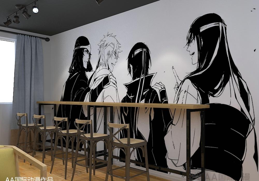 动漫主题奶茶店设计,诠释二次元魅力-6