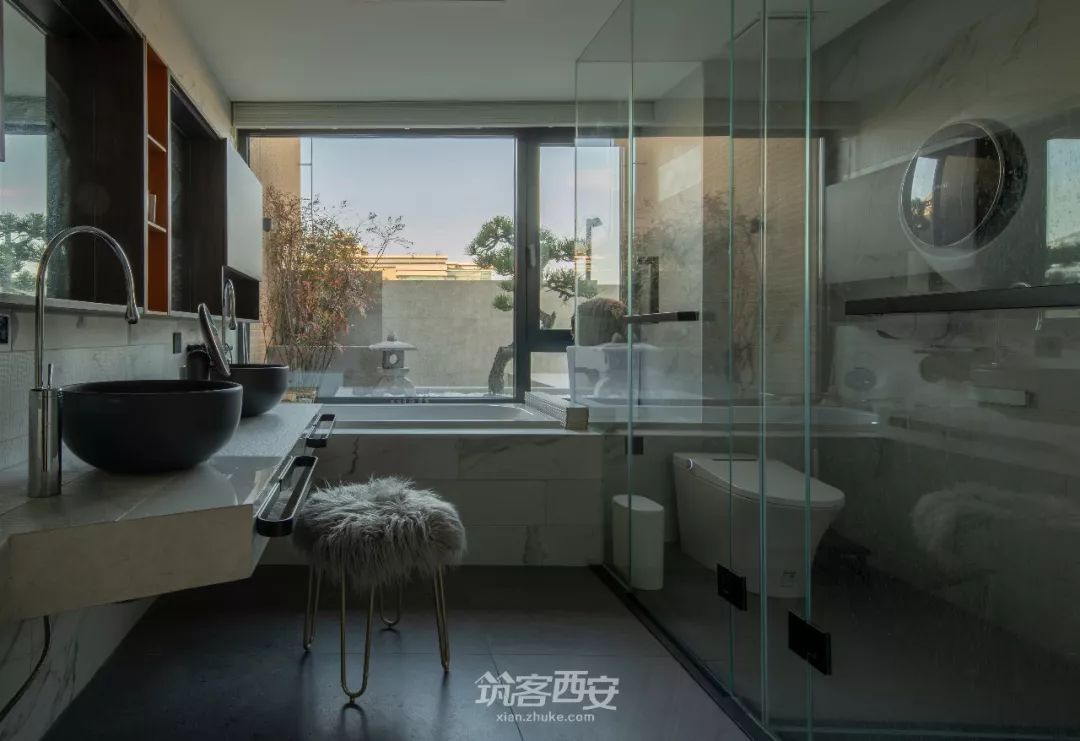 兰亭·望 | 李翔设计师的简约复式空间设计-71