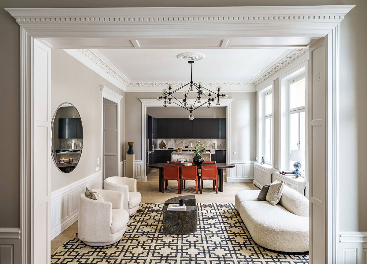 斯德哥尔摩滨水区老房子里的雅致现代公寓-1