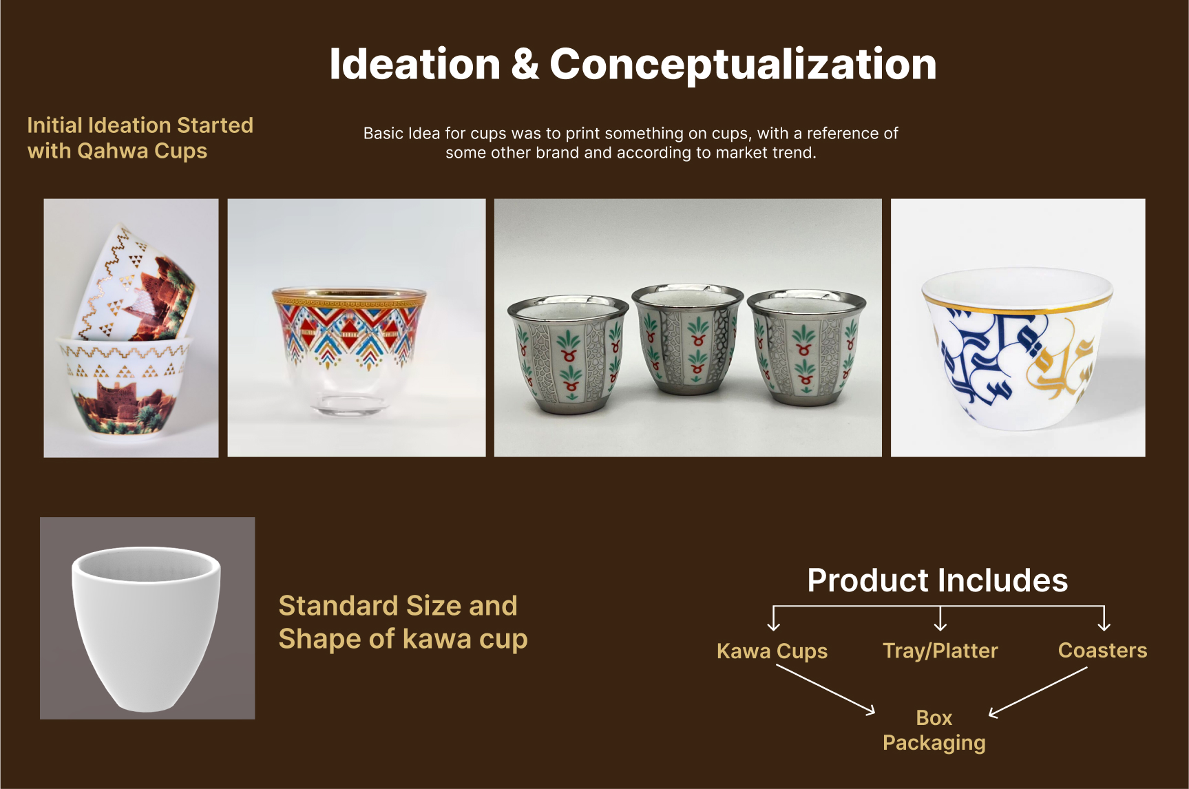 Arabic Qahwa Cup & Tray Set-13