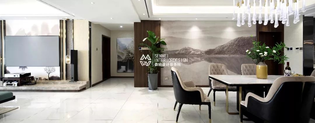 森维设计|| 浅茶清浊,华翠园奢宅平层新中式风-21