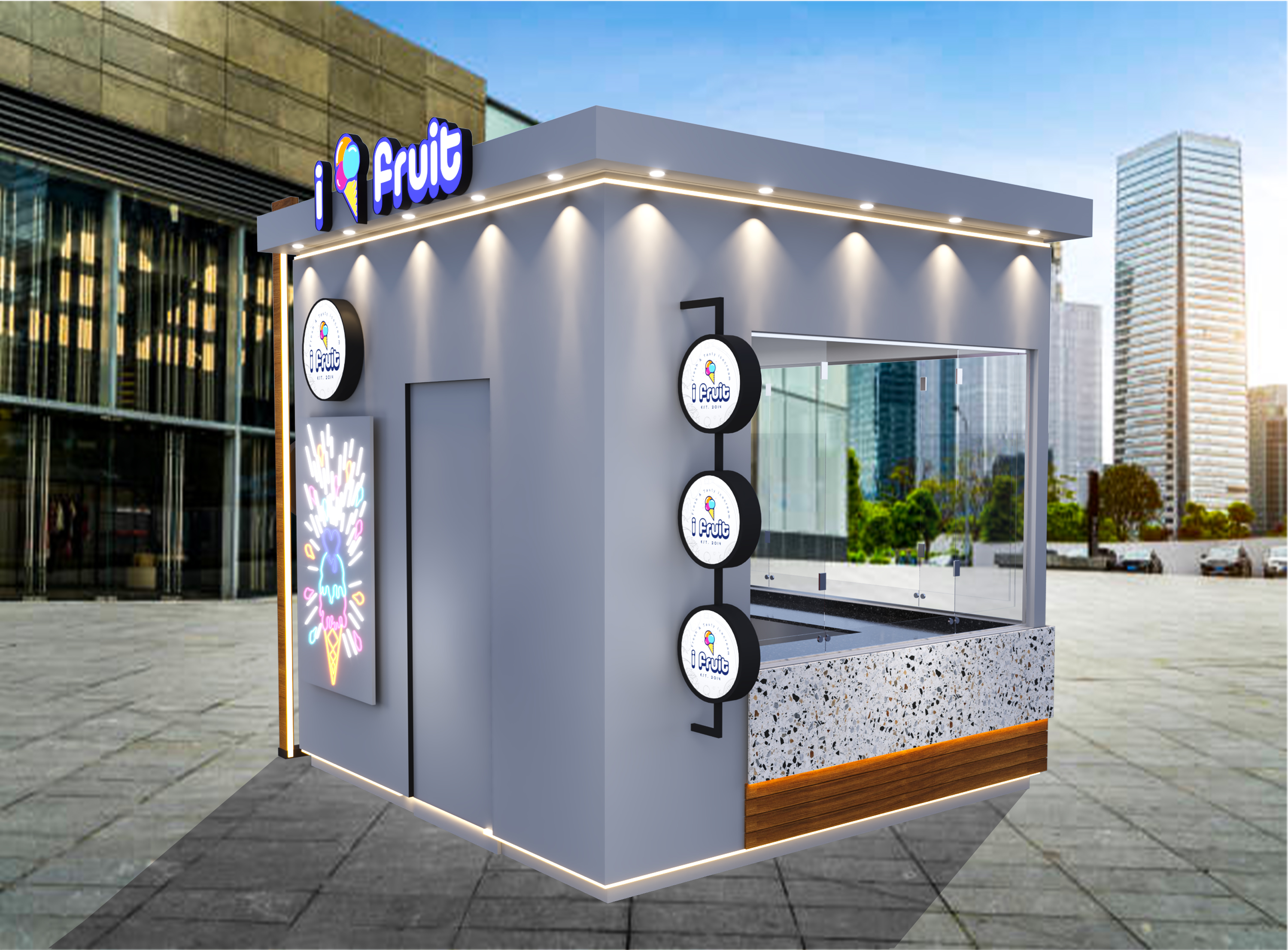 i Fruit Ice cream Kiosk 3x3-3
