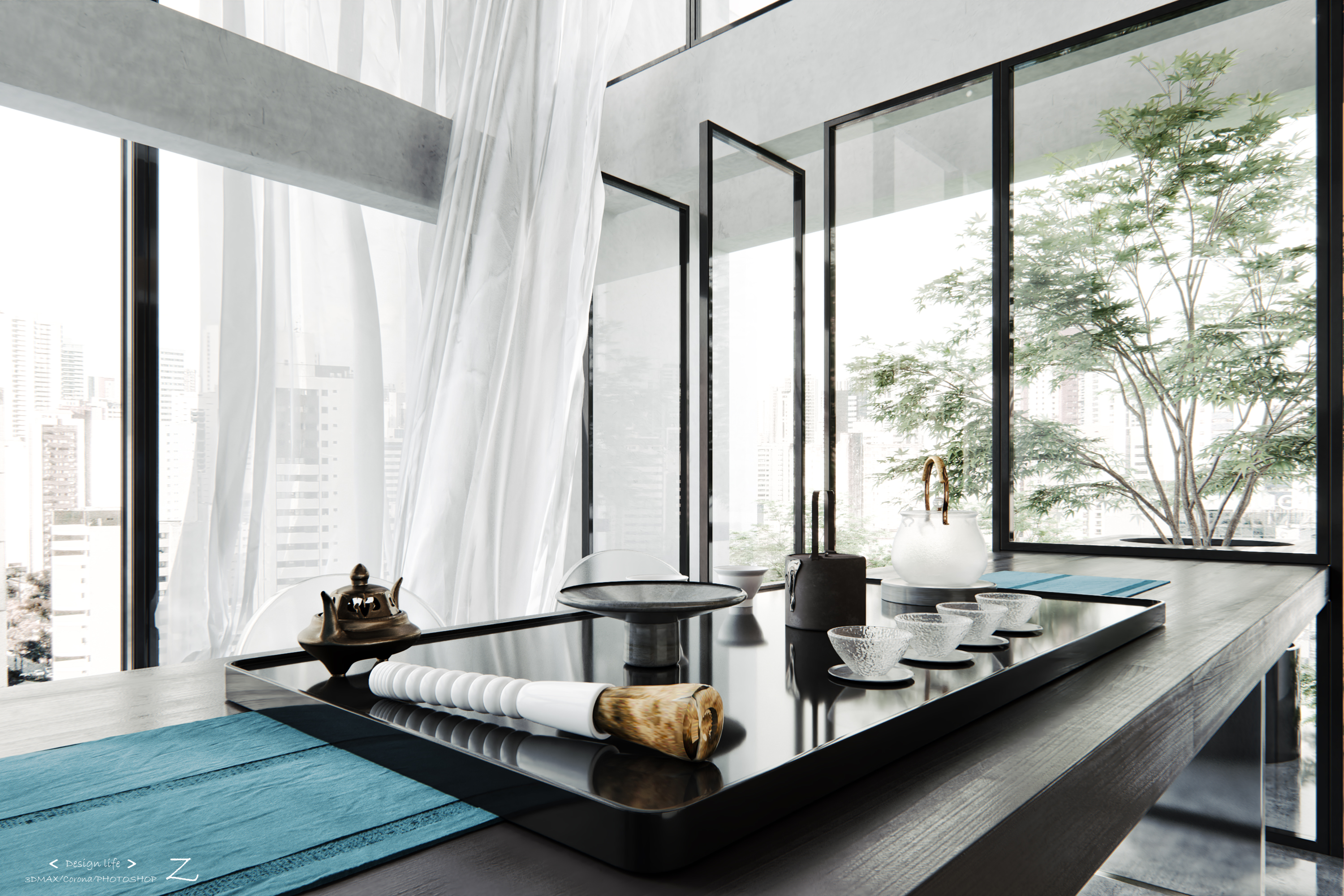 夏日清凉·3DMAX 打造的空间魔法-2