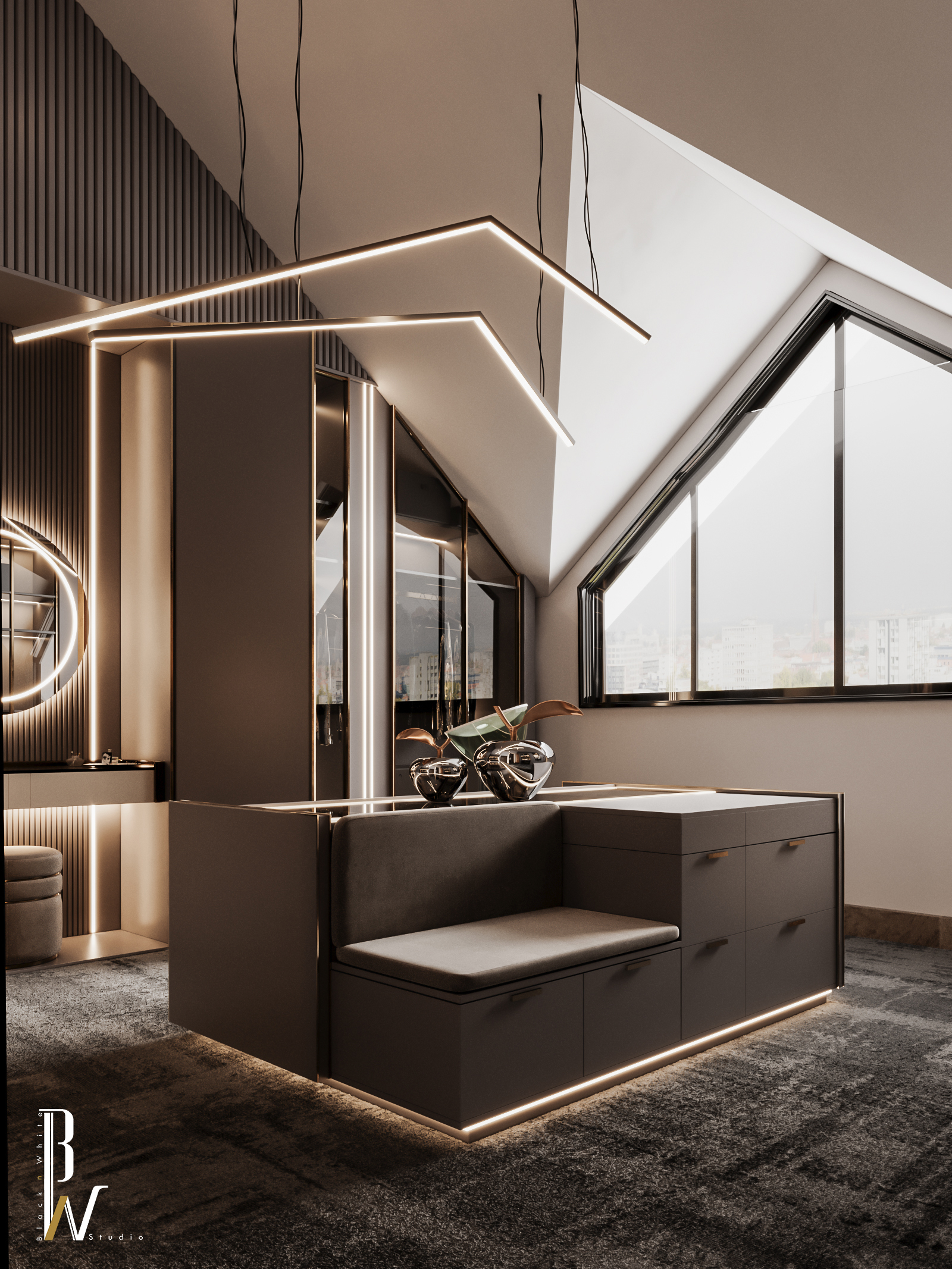 Dressing Room 室内设计丨英国丨Black N White-13