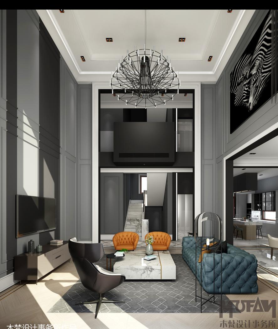 新现代美式风格家居设计,打造温馨、时尚、自然的生活空间-0