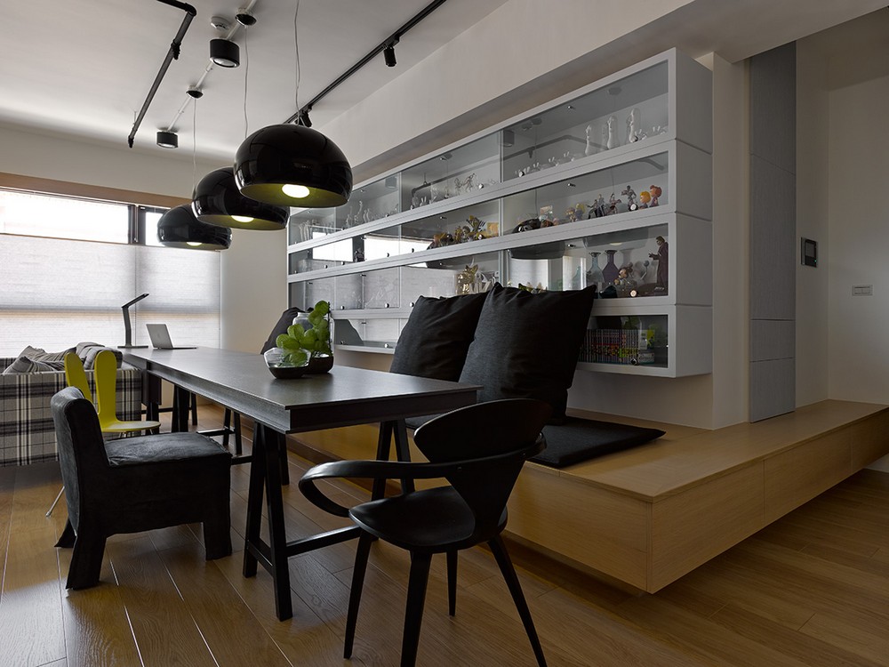 带有整墙置物架的概念风公寓设计丨中国台湾丨Ganna Design Studio-6