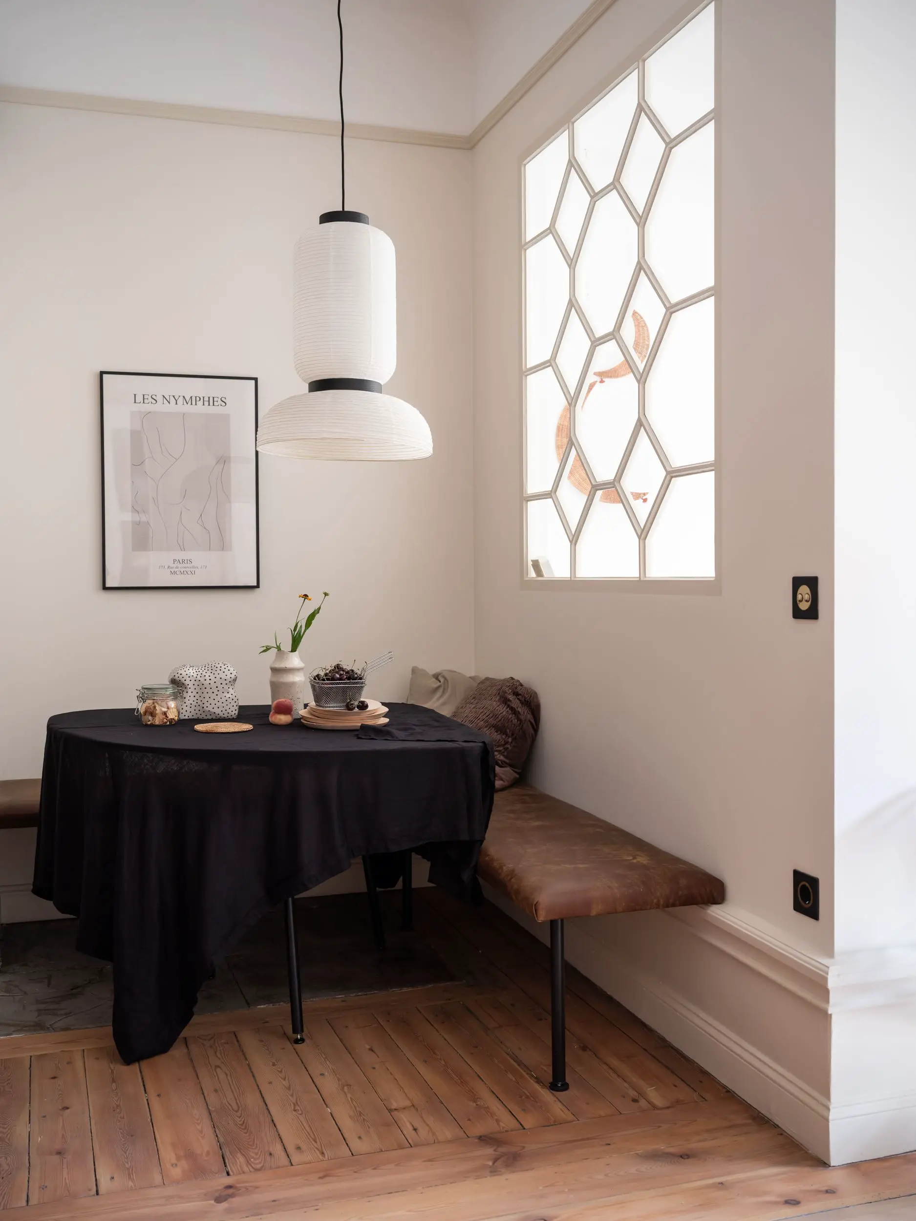 瑞典 53m2 粉色厨房公寓 | 温馨与复古的完美融合-9