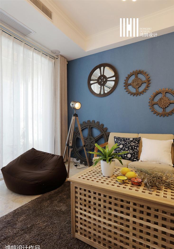 《蓝颜》平层设计 | 温馨工业风，打造浪漫回忆空间-22