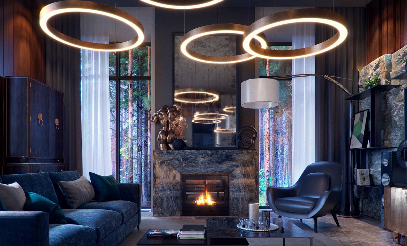 国外现代豪华私人住宅-6