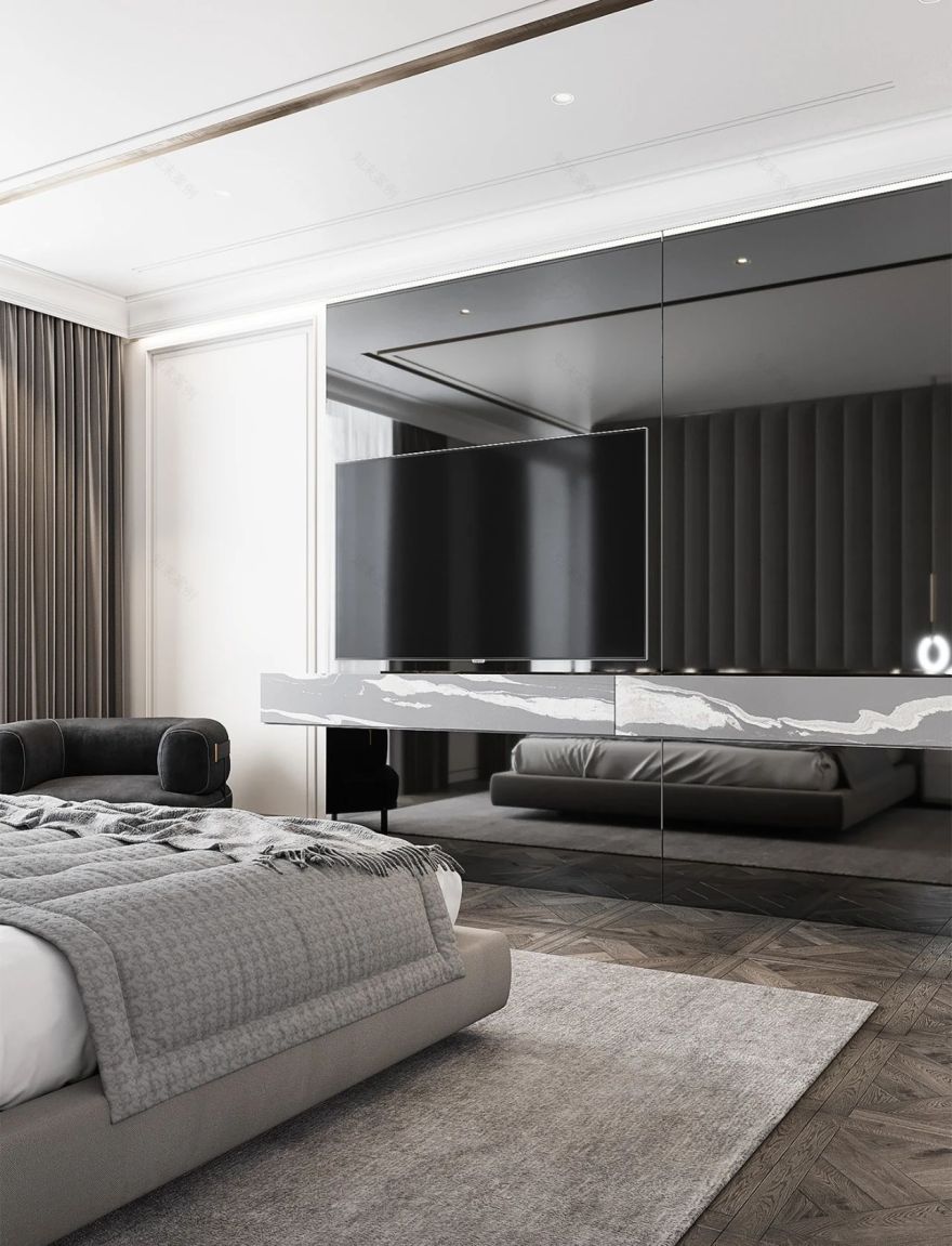 15款主卧套房设计丨鸿艺源设计例外软装,唐忠汉,武汉品承设计等-4