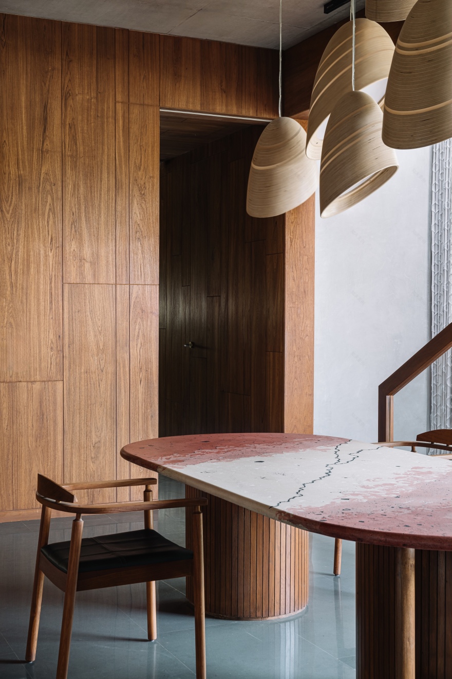 百叶窗屋;百叶窗住宅(具体可根据实际语境确定更准确的译法,此处Louvered常见意思为有百叶窗的,House为房屋、住宅等意思) 丨印度丨andblack design studio-53