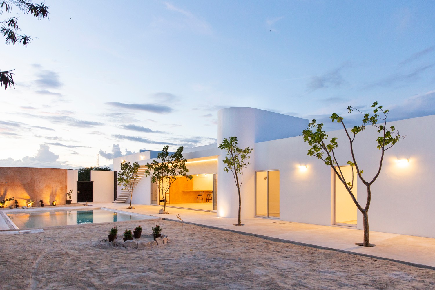 墨西哥 House O + I | 开放空间与光影游戏的住宅设计-9