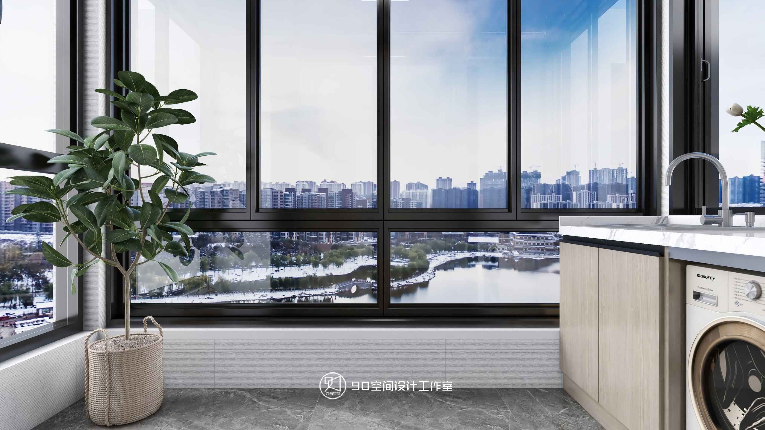 绿意浓情 · 轻奢风格 125 平方 3 室 2 厅 2 卫设计-48