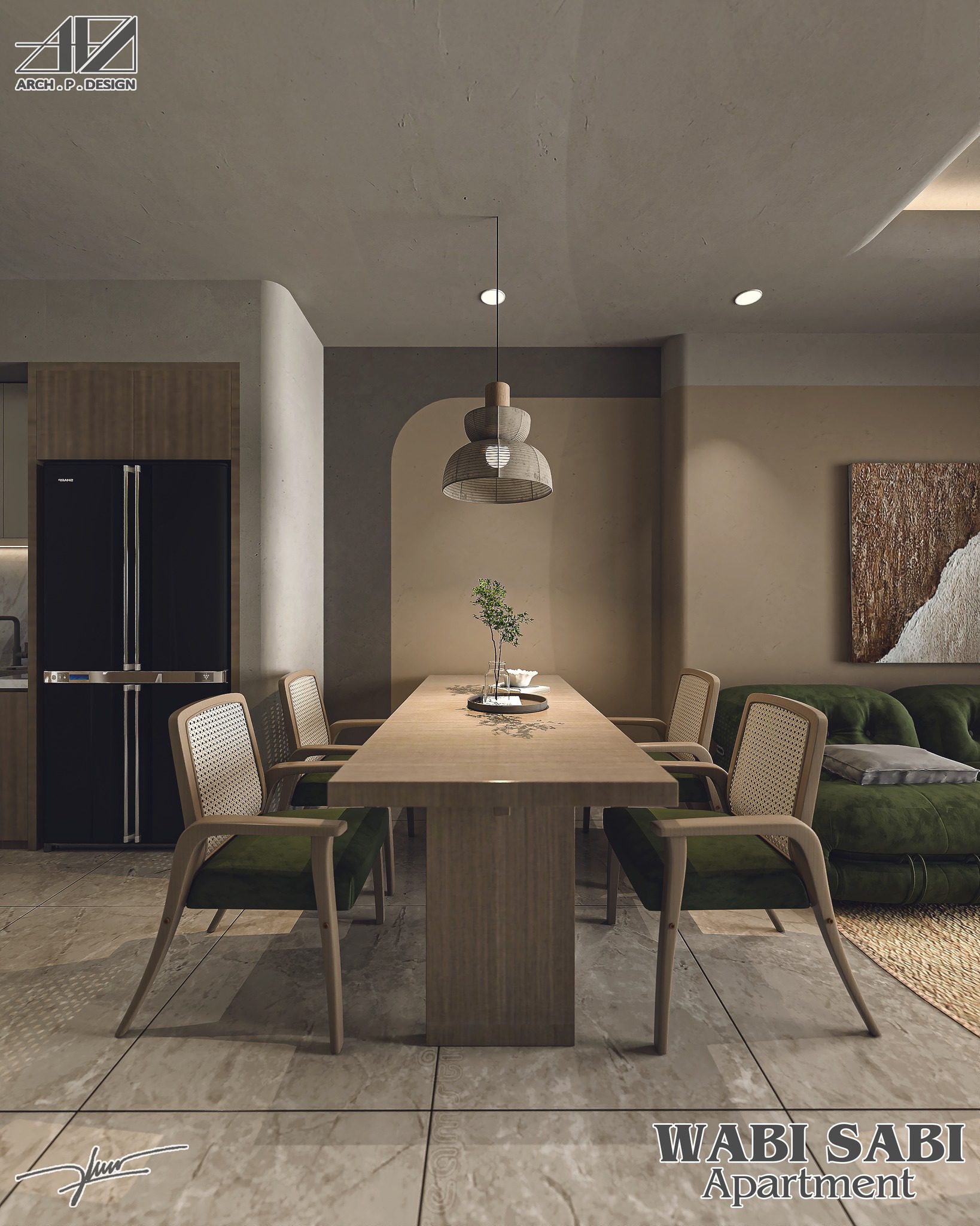 15122. Free Sketchup Wabi- Sabi Interior Model-10