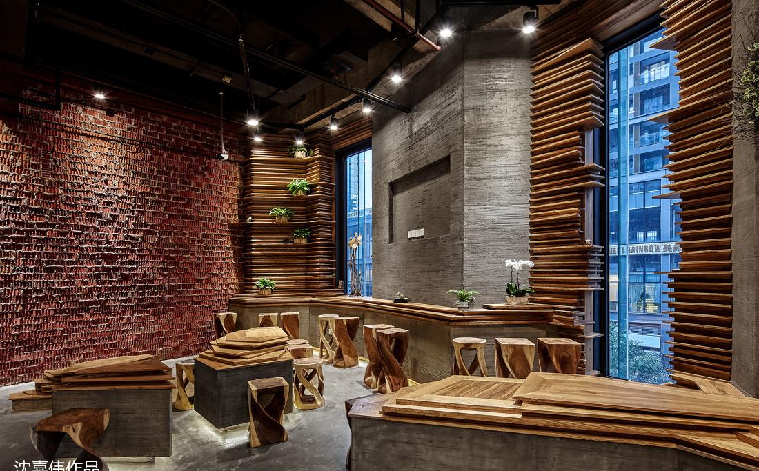 火锅店丨沈嘉伟设计作品—园里火锅-17