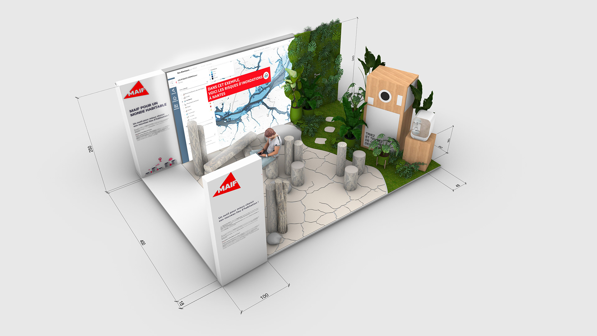 Web2Day 2022 展会 Maif 展位设计丨法国南特-5