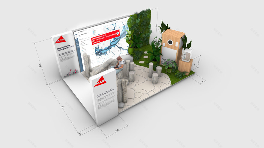 Web2Day 2022 展会 Maif 展位设计丨法国南特-5