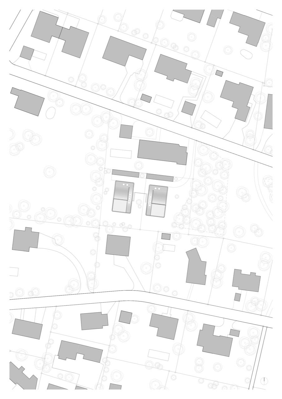 瑞士霍夫斯特滕山坡别墅，弯曲屋顶连接两层空间-17