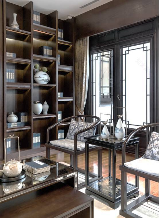 绿装案例鉴赏丨步入新中式的心灵后花园-30