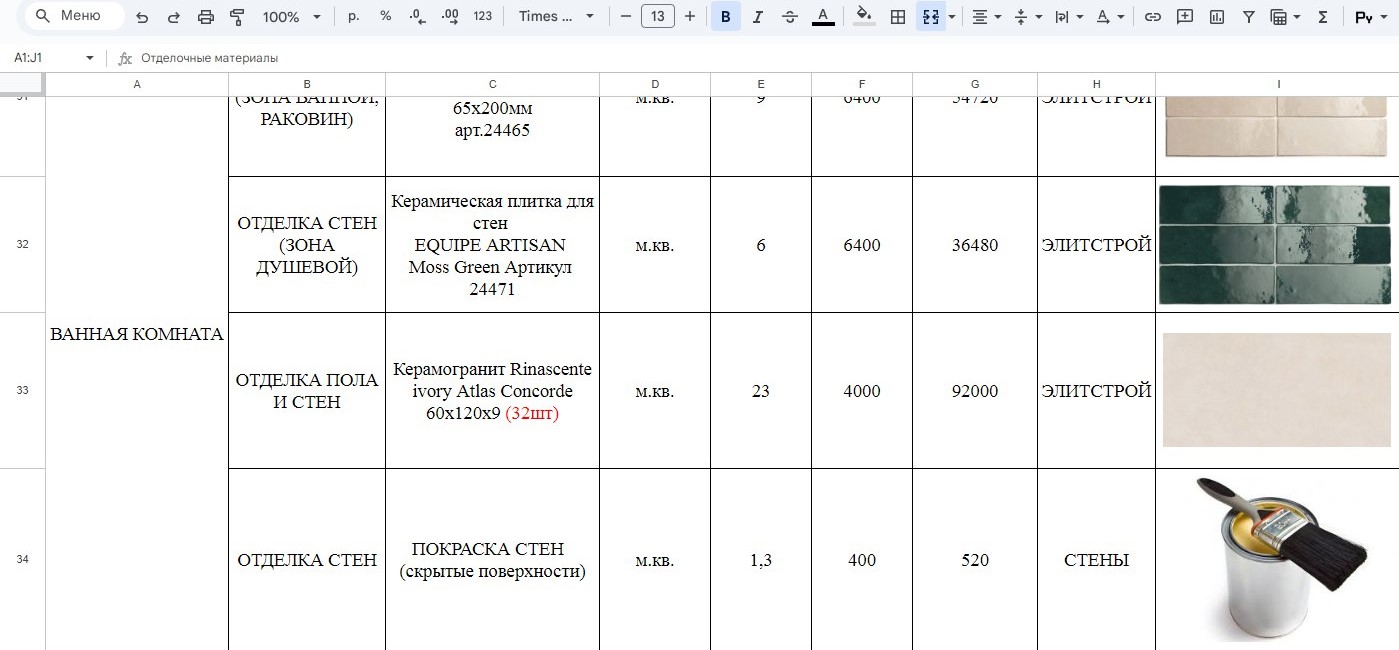 Пример комплектации на дизайн-проект квартиры S 180м2-3