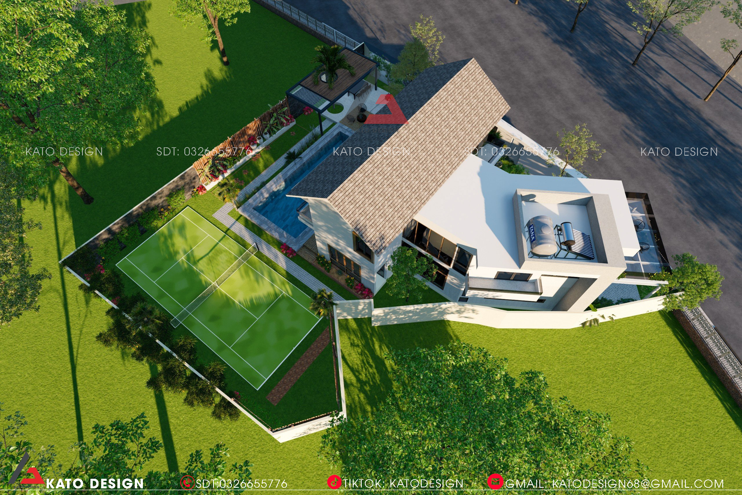 别墅庭院2层独栋住宅丨KATO设计-7